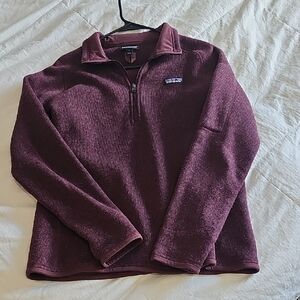 Patagonia Maroon Fleece Quarter-Zip